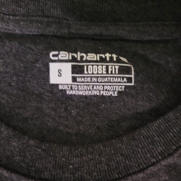 CARHARTT Men's Loose Fit Heavyweight Long-Sleeve T-Shirt Size S - Picture 4 of 8